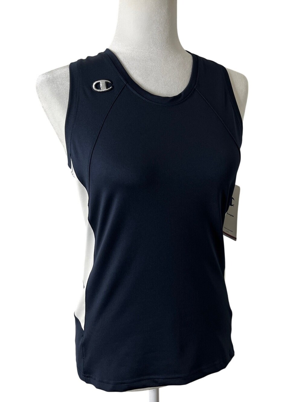 Champion Womens Fast Break Double Dry Racerback Jersey Tank Top Black Athletic S